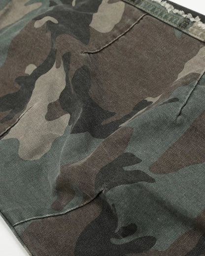 Double Waist Camo Cargo Pants | LCDEGO Streetwear