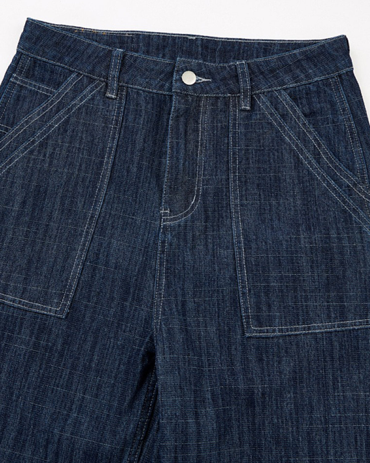 Dark Indigo Baggy Barrel Jeans | LCDEGO Streetwear