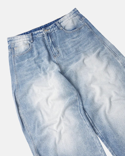 LCDEGO Brand Washed Baggy Denim Pants