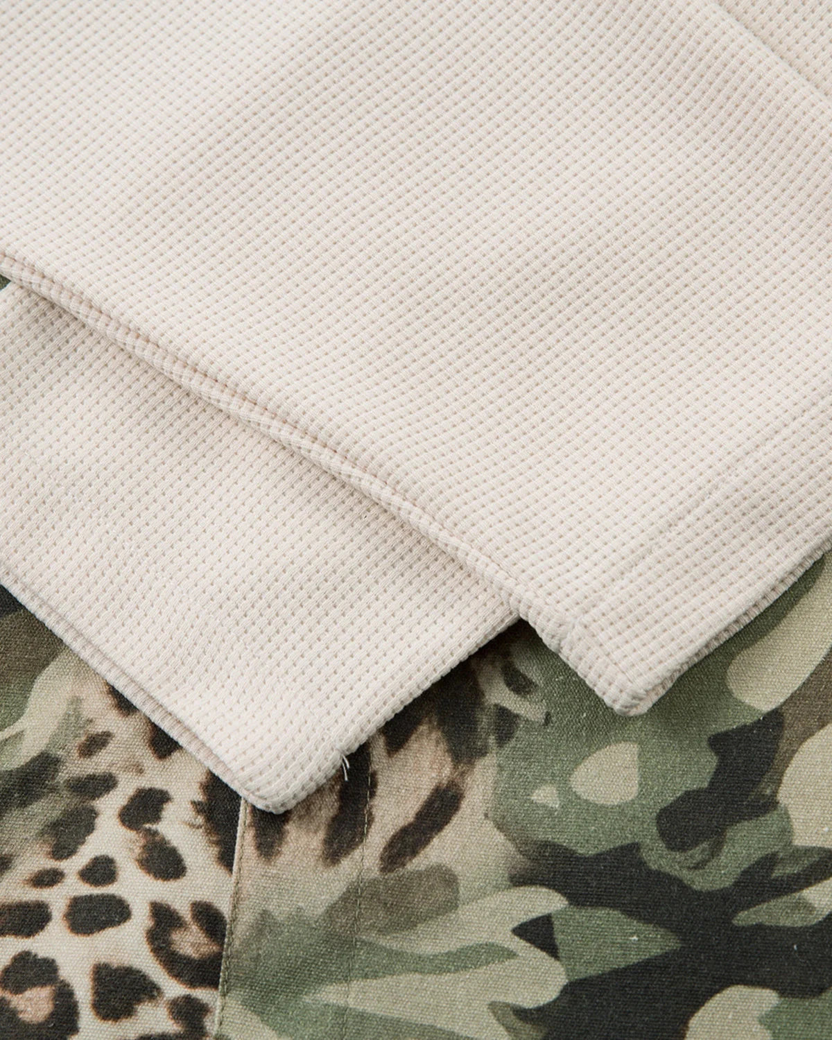 Camo Patchwork Double-Layer Shirt | LCDEGO Streetwear
