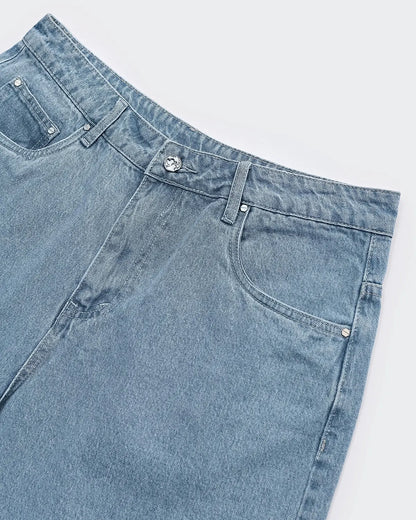 LCDEGO Vintage Straight Washed Jorts