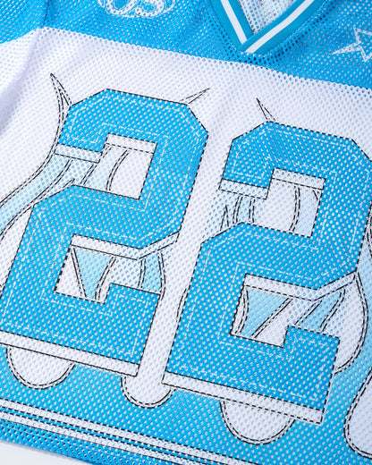 "22" Mesh Football Jersey Tee  | LCDEGO Streetwear