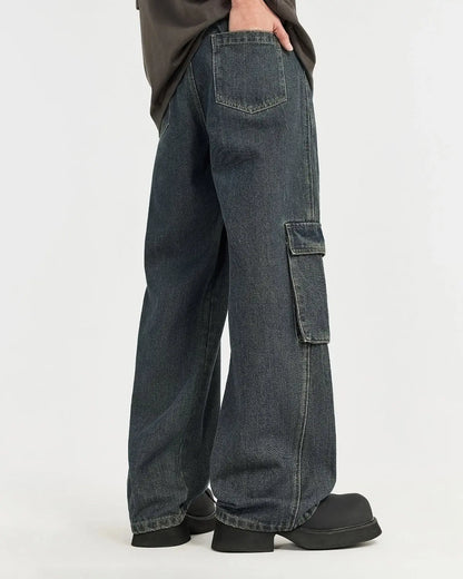 Multi Pockets Cargo Baggy Jeans | LCDEGO Streetwear