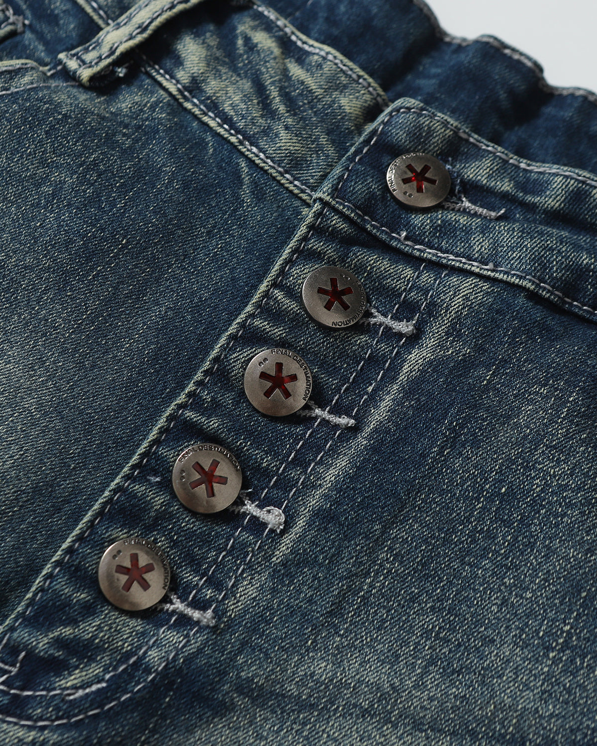 Distressed Stacked Slim Jeans | LCDEGO Streetwear