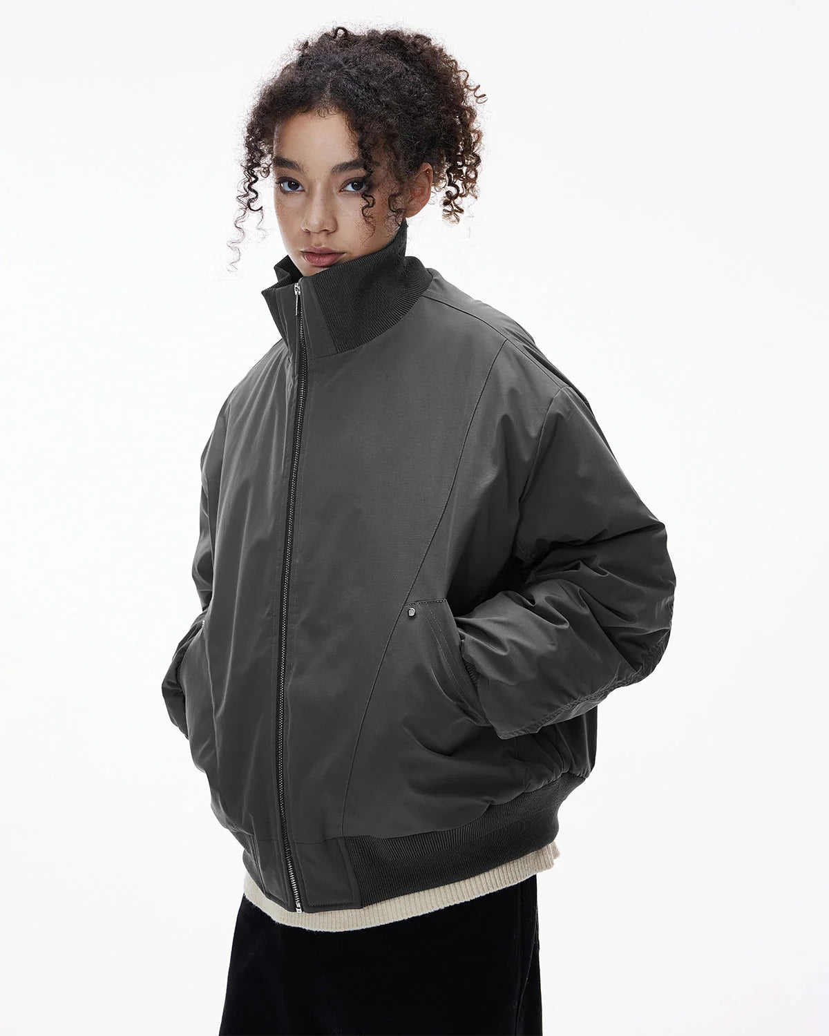 Cotton Padded Bomber Jacket | LCDEGO Streetwear