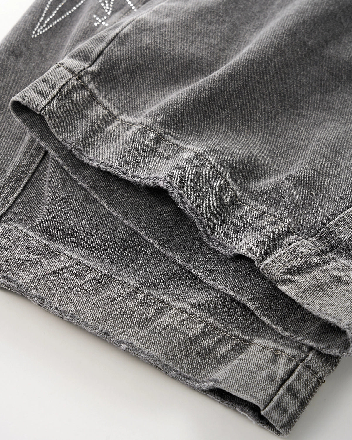 Star Graphic Rhinestone Barrel Baggy Jeans | LCDEGO Streetewear