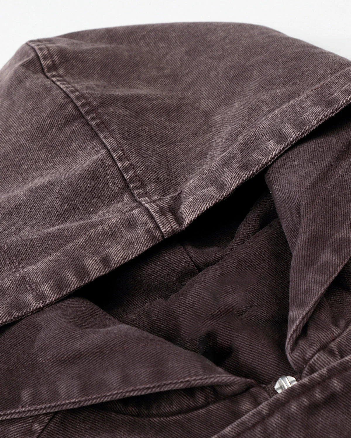 Washed Clasp Fireman Hooded Denim Jacket | LCDEGO Streetwear