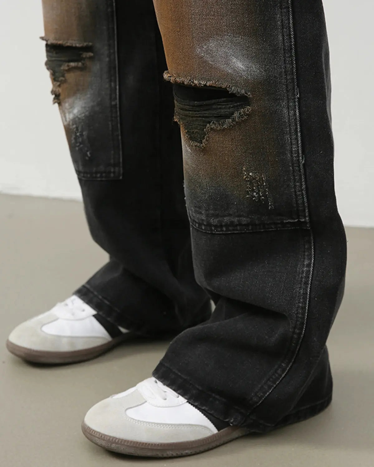 Vintage Ripped Baggy Jeans | LCDEGO Streetwear