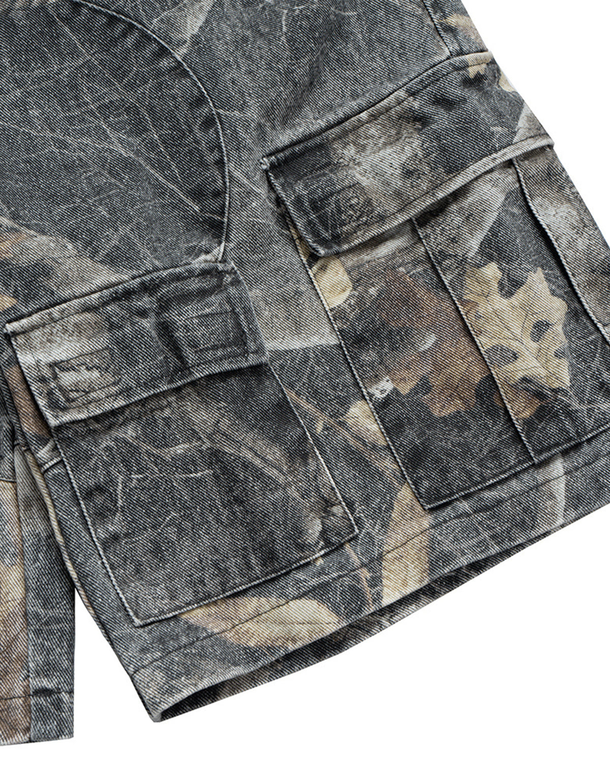 Realtree Camo Cargo Denim Shorts | LCDEGO Streetwear