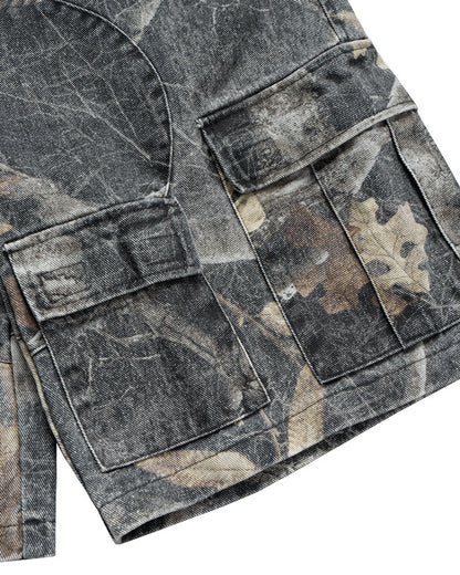 Realtree Camo Cargo Denim Shorts | LCDEGO Streetwear