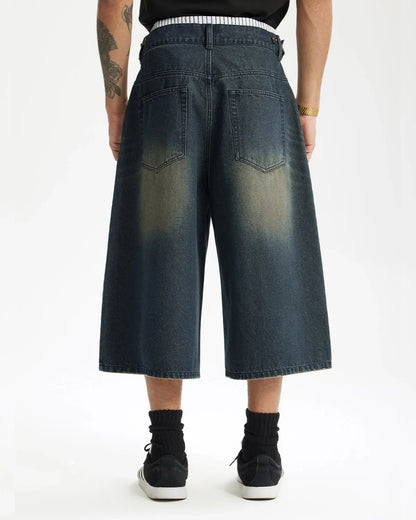 Double Waist Baggy Jorts | LCDEGO Streetwear