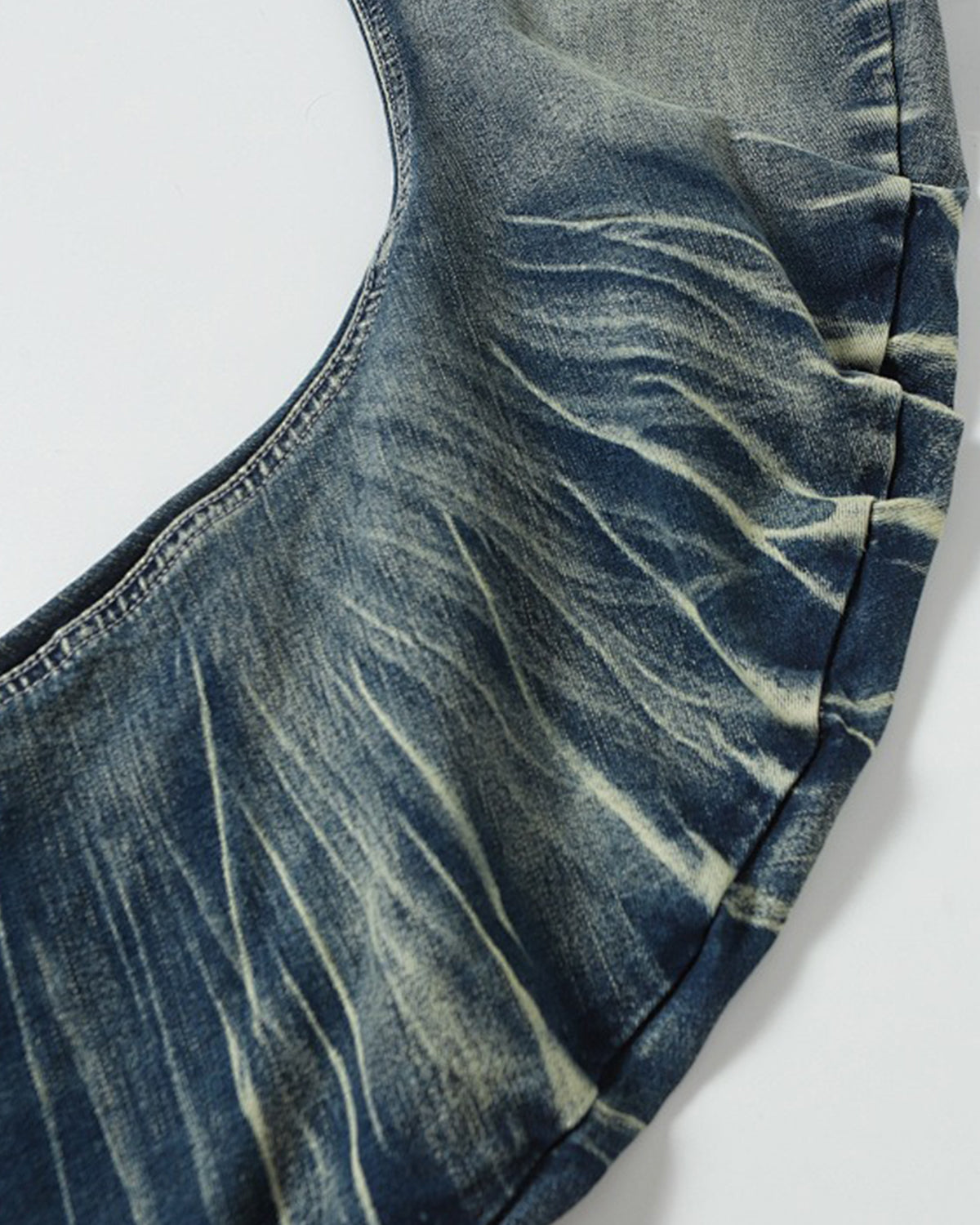 Distressed Stacked Slim Jeans | LCDEGO Streetwear
