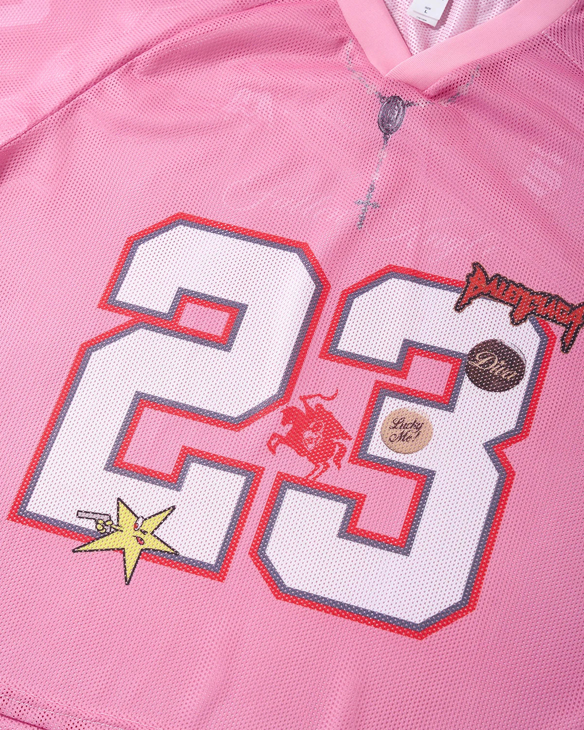 Number 23 Pink Mesh Jersey | LCDEGO Streetwear