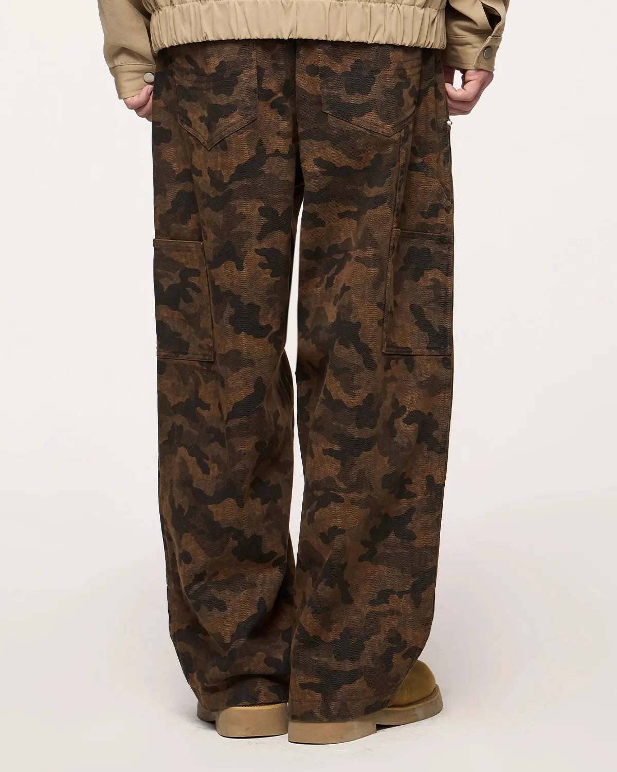 Camo Ripped Cargo Pants | LCDEGO Streetwear