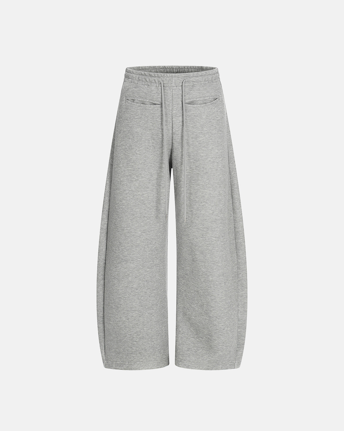 Curved Seam Wide-Leg Sweatpants | LCDEGO Streetwear