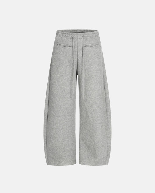 Curved Seam Wide-Leg Sweatpants | LCDEGO Streetwear