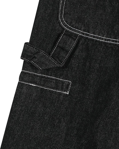Raw Denim Cargo Longline Shorts | LCDEGO Streetwear