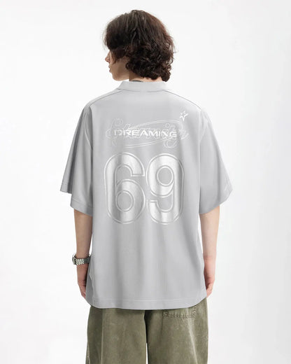 Sportswear Foil Print Jersey | LCDEGO Streetwear