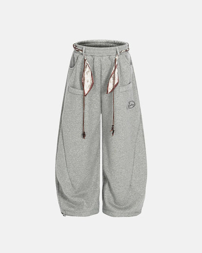 Drawstring Fleece Baggy Joggers | LCDEGO Streetwear