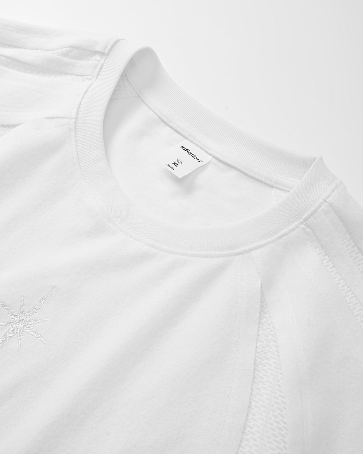 Mesh Patchwork Stitching Embroidered T-Shirt | LCDEGO Streetwear