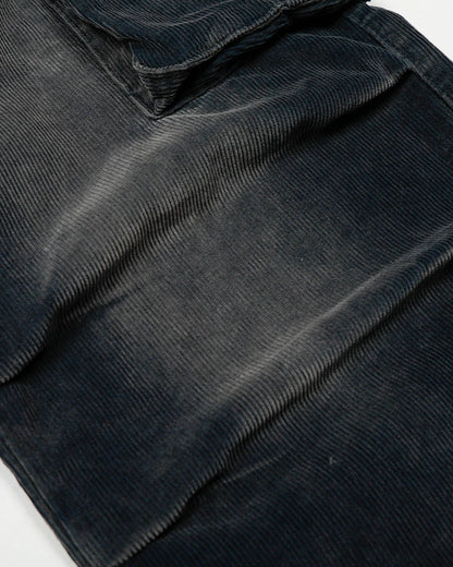 Acid Washed Corduroy Cargo Barrel Pants | LCDEGO Streetwear