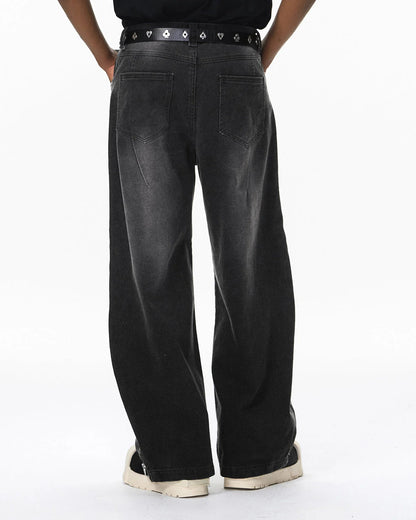 Retro Acid Wash Baggy Cargo Pants | LCDEGO Streetwear