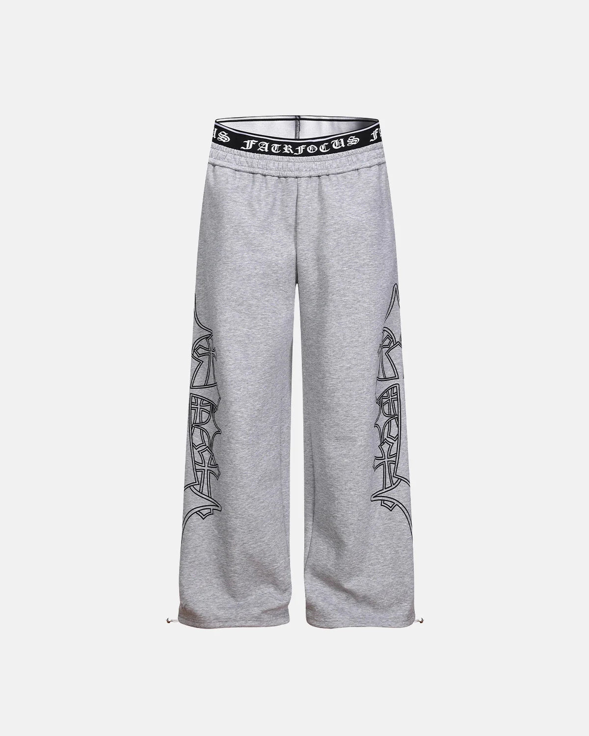 Gothic Graphic Wide Leg Sweatpants | LCDEGO Streetwear