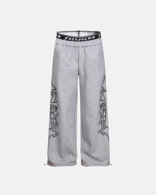 Gothic Graphic Wide Leg Sweatpants | LCDEGO Streetwear