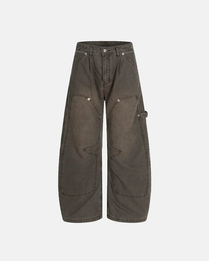 Retro Distressed Cargo Baggy Pants | LCDEGO Streetwear