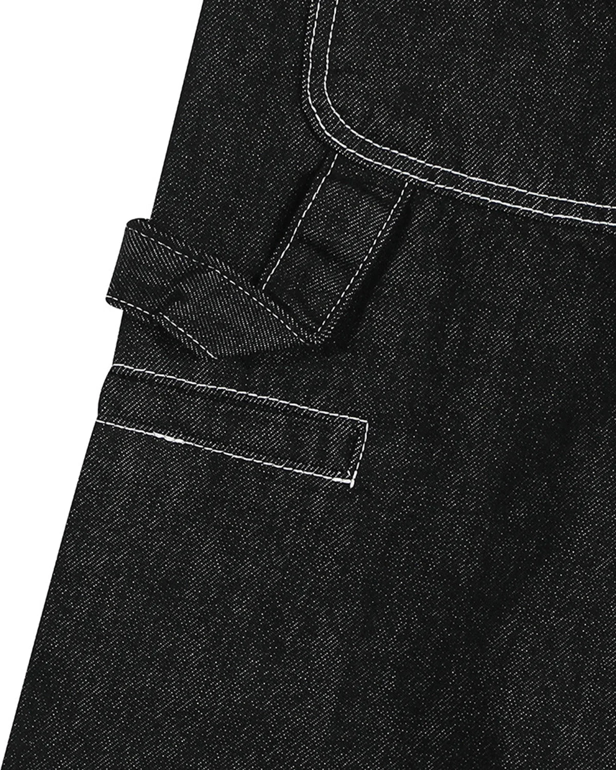 Contrast Stitching Raw Cargo Jorts | LCDEGO Streetwear