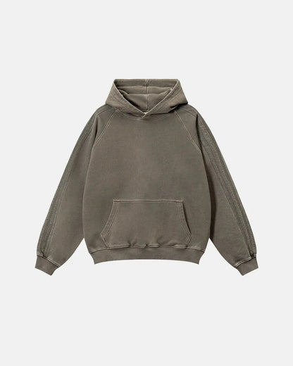 Frayed Seam Acid Wash Hoodies | LCDEGO Streetwear