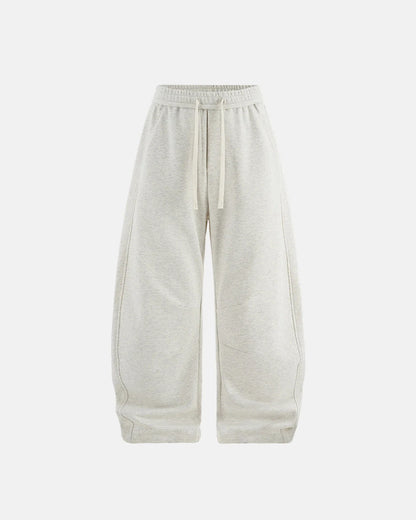 Grey French Terry Barrel Sweatpant | LCDEGO Streetwear
