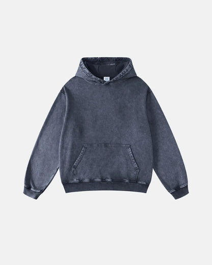 Acid Washed French Terry Hoodies | LCDEGO Streetwear