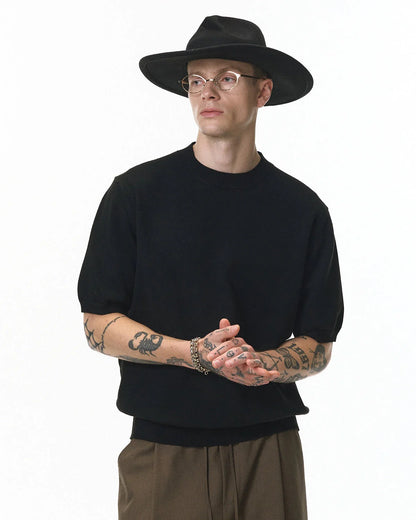 Knitwear Short-sleeved Crewneck Sweater | LCDEGO Streetwear