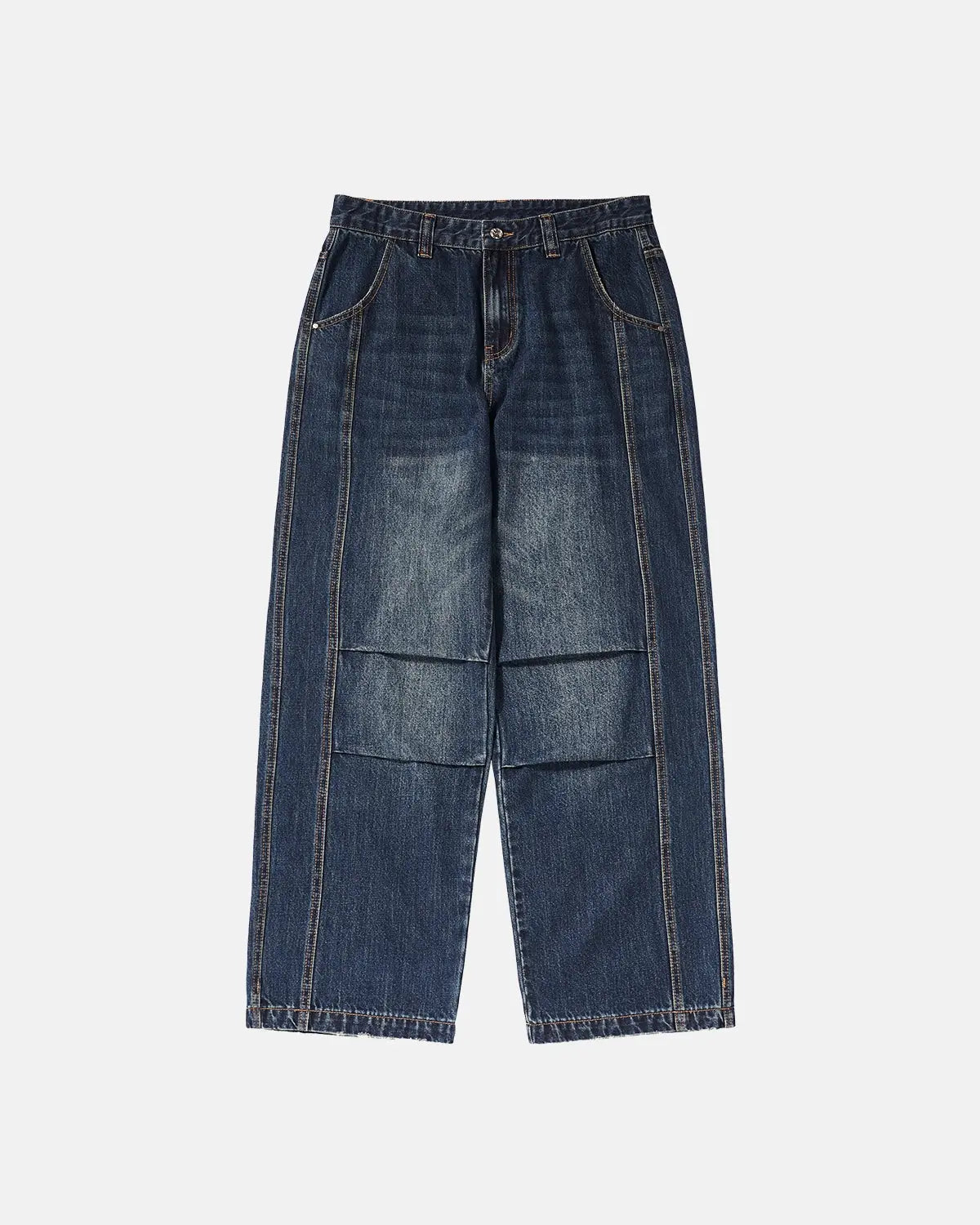 LCDEGO Faded Dirty Baggy Cargo Jeans