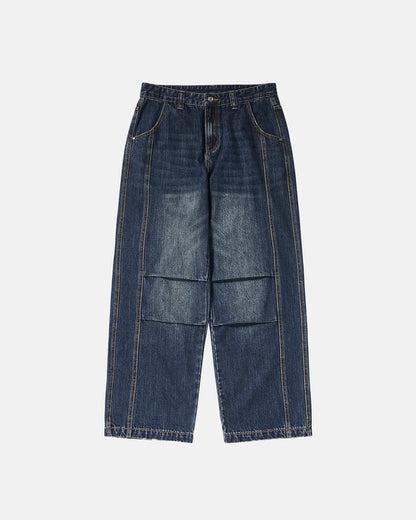 LCDEGO Faded Dirty Baggy Cargo Jeans
