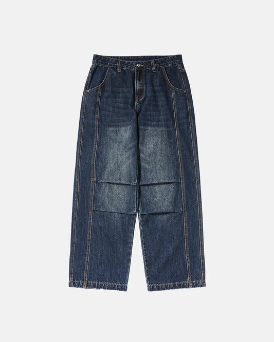 LCDEGO Faded Dirty Baggy Cargo Jeans
