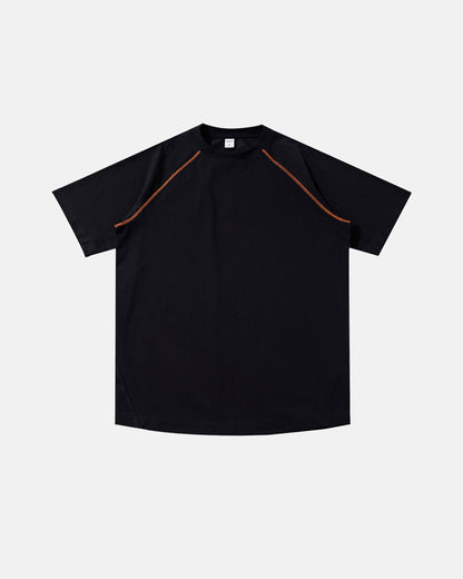 Contrast Color Stiching Stretch T-shirt | LCDEGO Streetwear