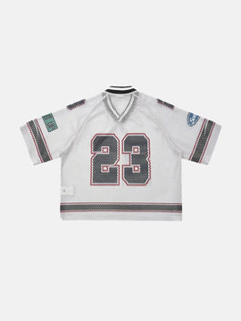 23 Patchwork Mesh Jersey | LCDEGO Streetwear