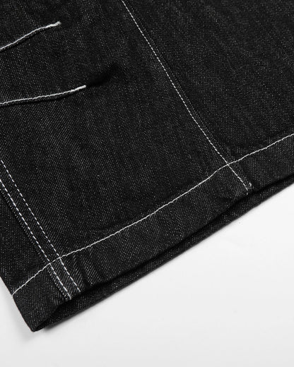 Button Fly Baggy Denim Jorts | LCDEGO streetwear