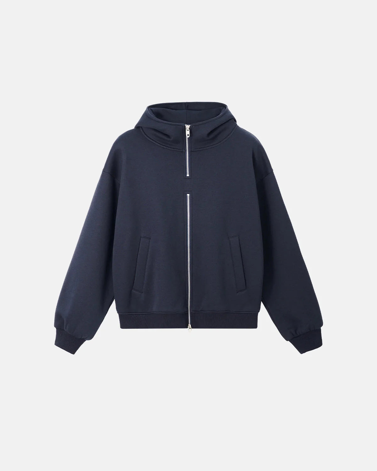 Mock Neck Double Zip Up Hoodies| LCDEGO Streetwear