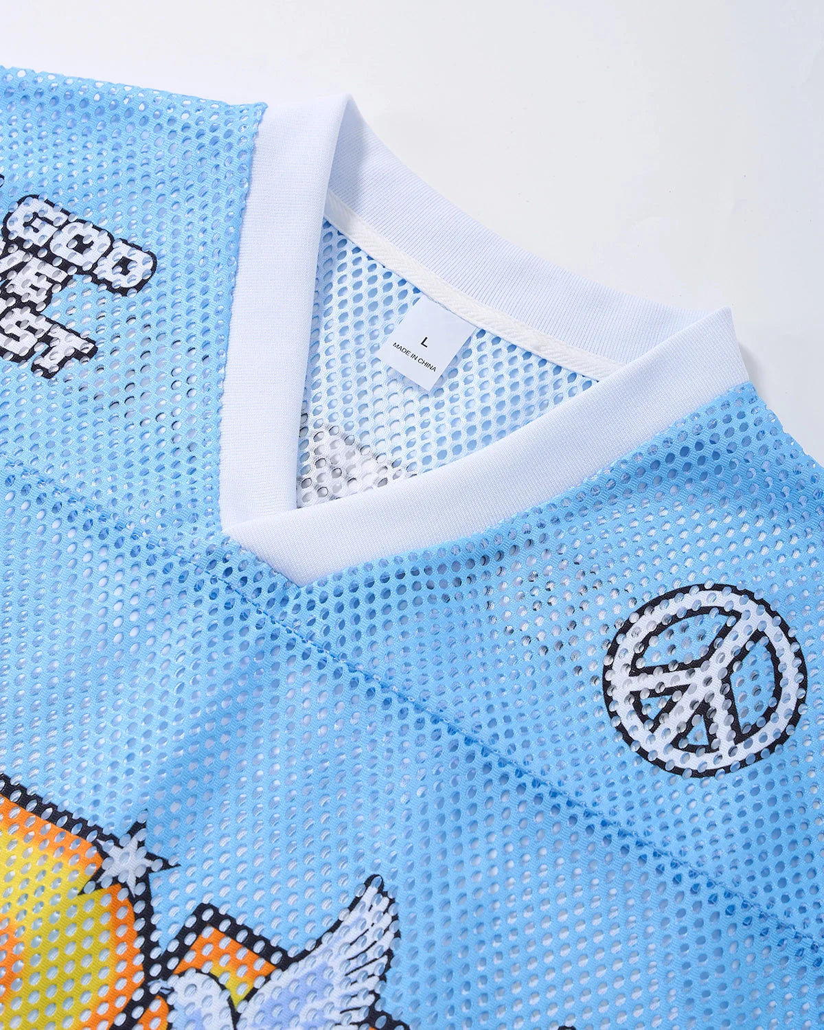 Dove Graphic Mesh Football Jersey | LCDEGO Streetwear