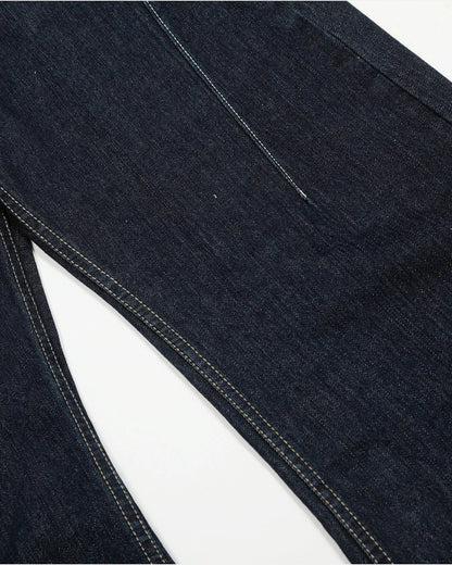 Raw Blue Deconstructed Baggy Jeans | LCDEGO Streetwear