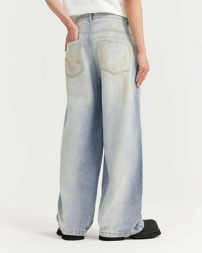 Mud Washed Baggy Jeans | LCDEGO Streetwear