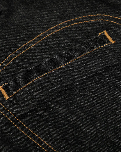 Black Multi Pockets Denim Jacket | LCDEGO Streetwear