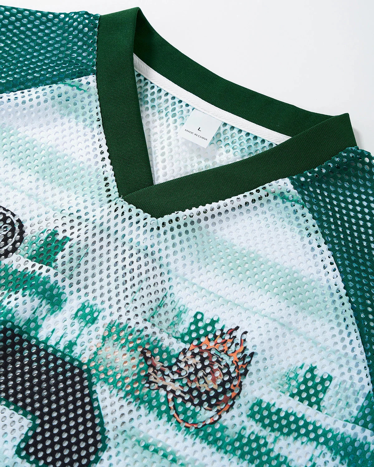 Colorblock Graphic Mesh Jersey | LCDEGO Streetwear