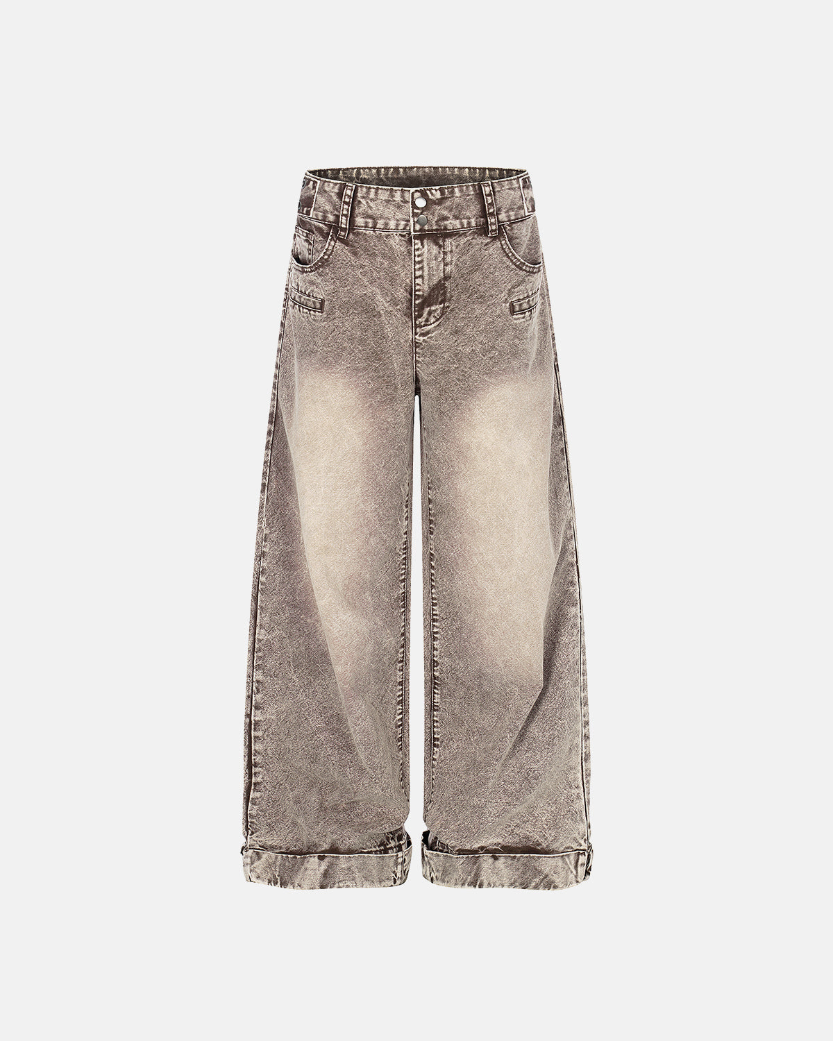 Retro Washed Wide Leg Baggy Jeans | LCDEGO Streetwear