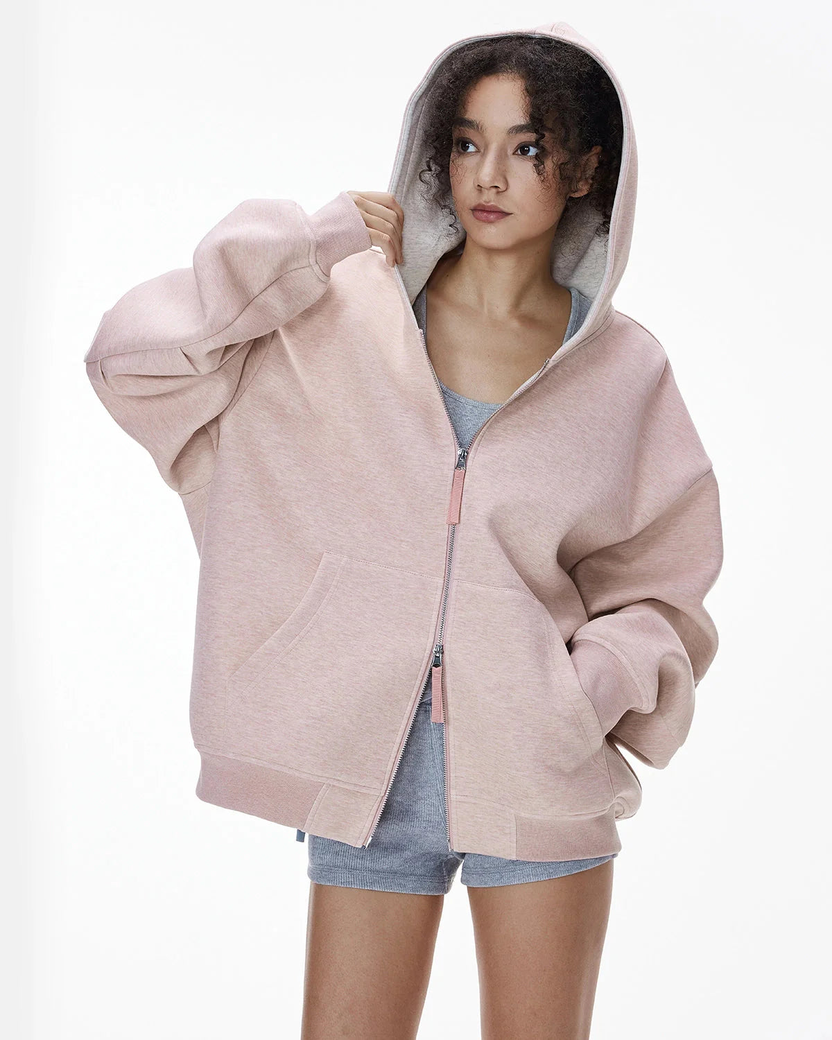 Contrast Color Liner Comfy Zip Up Hoodies | LCDEGO Streetwear