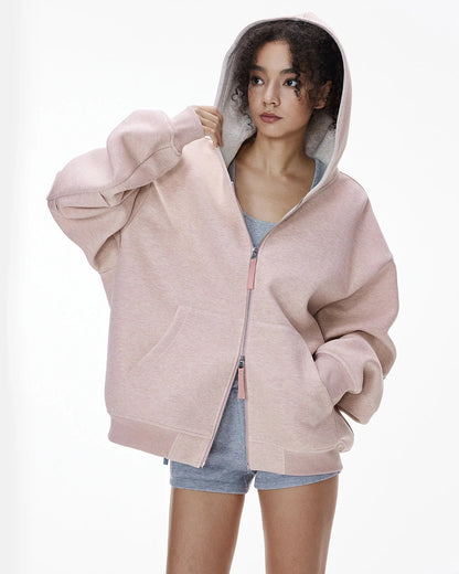 Contrast Color Liner Comfy Zip Up Hoodies | LCDEGO Streetwear