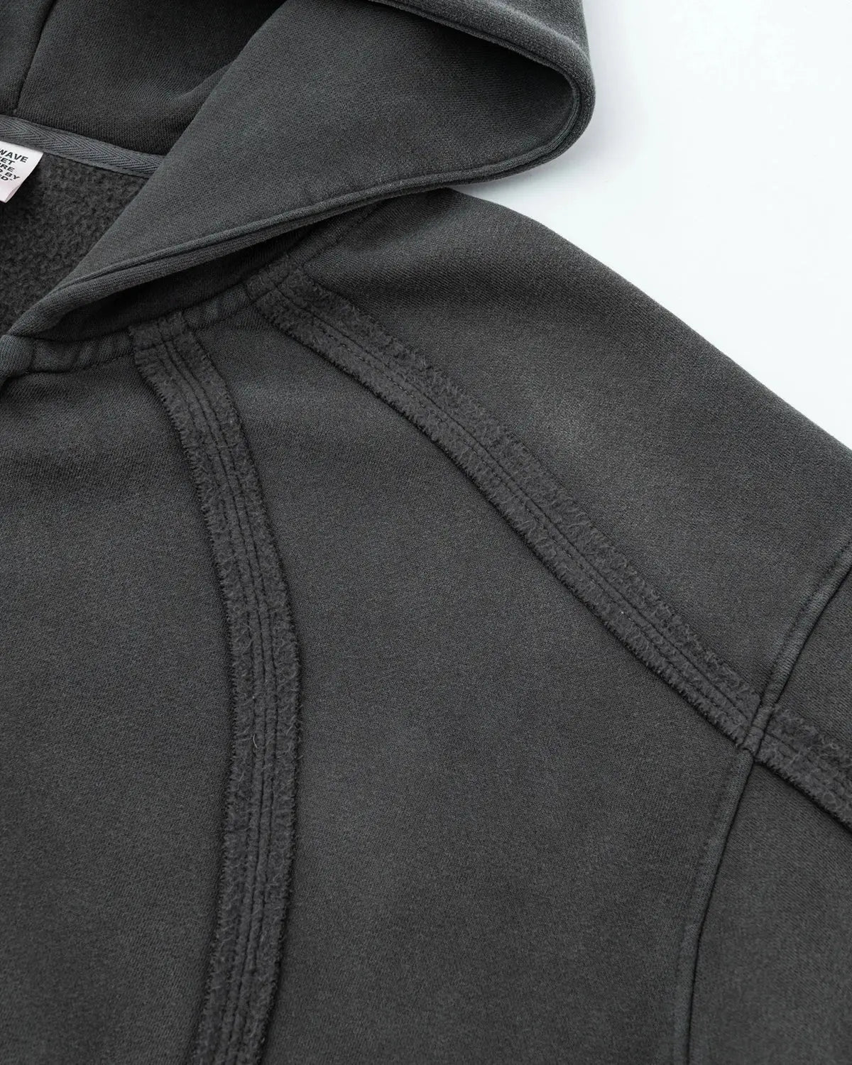 Contrast Stitching Distressed Wash Zip Up Hoodies | LCDEGO Streetwear